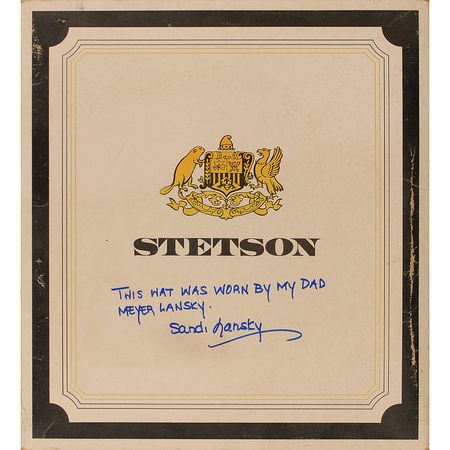 Lot #121 Meyer Lansky Hat - Image 6