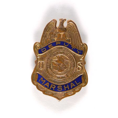 Lot #49  Ted Hinton Deputy US Marshal Badge - Image 1