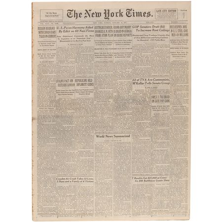 Lot #104 Al Capone Newspaper - Image 3