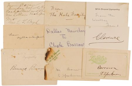 Lot #71 Clyde Barrow Condolence Cards - Image 1