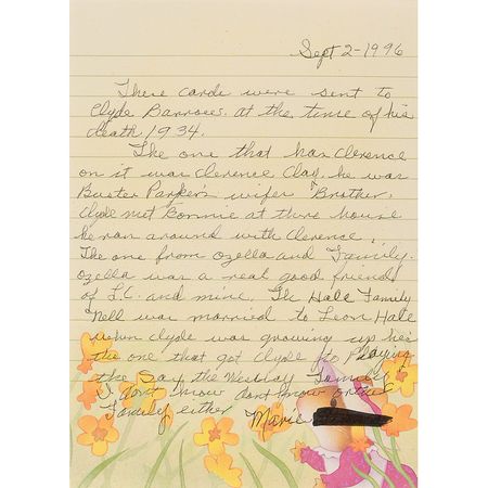 Lot #71 Clyde Barrow Condolence Cards - Image 2