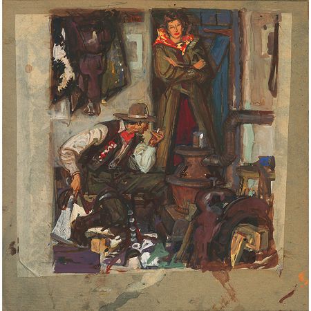 Lot #21  Dean Cornwell: The Last Job - Image 3