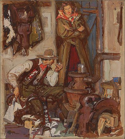 Lot #21  Dean Cornwell: The Last Job - Image 2