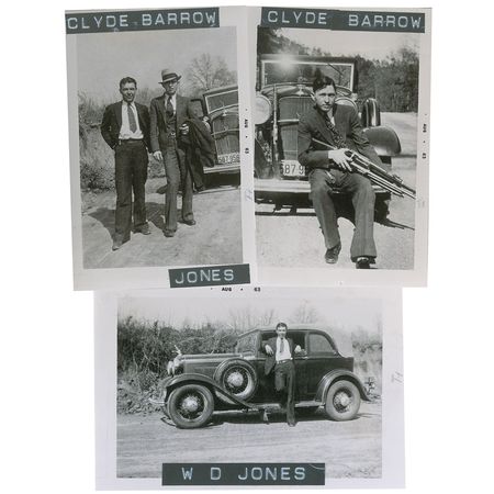 Lot #33 Clyde Barrow and W. D. Jones Photos - Image 1