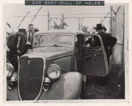 Lot #65 Bonnie and Clyde Death Car and Shirt Photos - Image 1