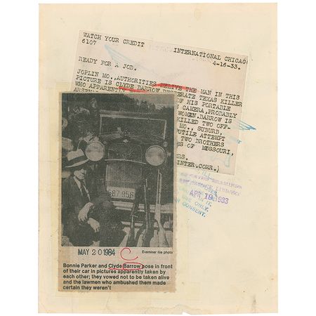 Lot #30 Clyde Barrow Photo - Image 2