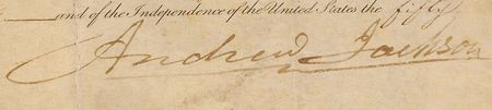 Lot #71 Andrew Jackson Signed Document - Image 2