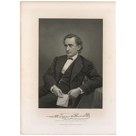 Lot #1325 Edwin Booth Signature - Image 2