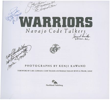 Lot #461 Navajo Code Talkers Book - Image 1