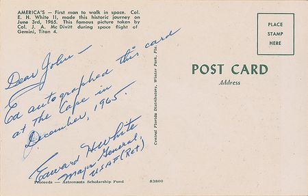 Lot #556 Edward H. White II Postcard - Image 2