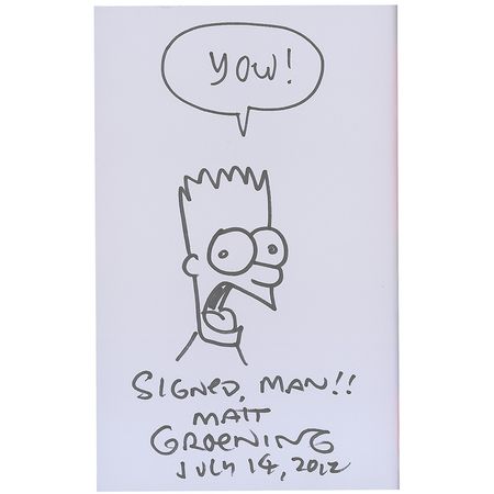 Lot #763 Matt Groening Book - Image 1