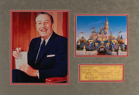 Lot #748 Walt Disney Check - Image 1