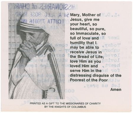 Lot #305 Mother Teresa Typed Letter Signed - Image 2