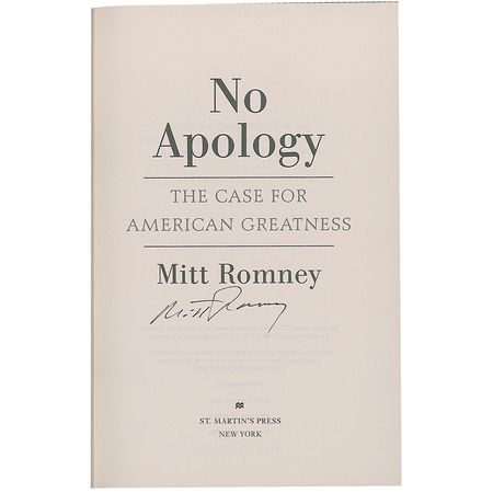 Lot #345 Mitt Romney Book - Image 1