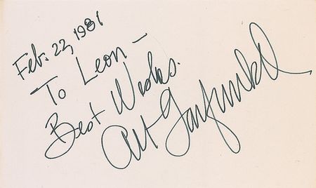 Lot #1051 Simon and Garfunkel Signatures - Image 2