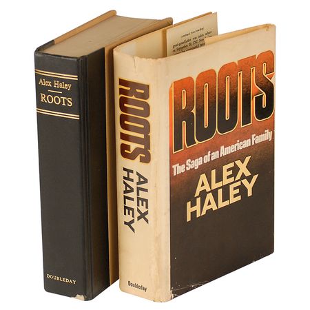 Lot #633 Alex Haley: Richard Pryor?s copy of Roots, inscribed to him by Haley - Image 2