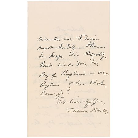 Lot #361 Charles Sumner: Sumner asks about England?s shortcomings - Image 2