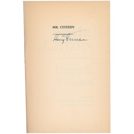 Lot #134 Harry S. Truman Book - Image 1