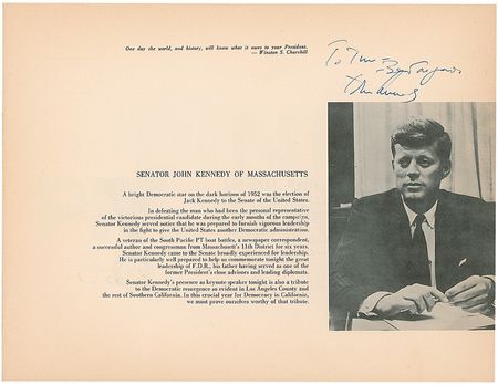 Lot #80 John F. Kennedy Program - Image 1