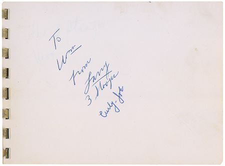 Lot #1150 Three Stooges Signatures - Image 1