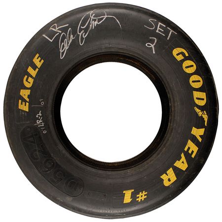Lot #1459 Dale Earnhardt Racing Tire - Image 1
