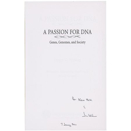 Lot #211 DNA: James D. Watson: ?We finally have the knowledge to let us find drugs that will beat incurable cancer? - Image 2