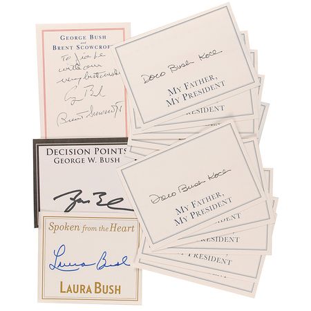 Lot #7 George Bush and Family Bookplates