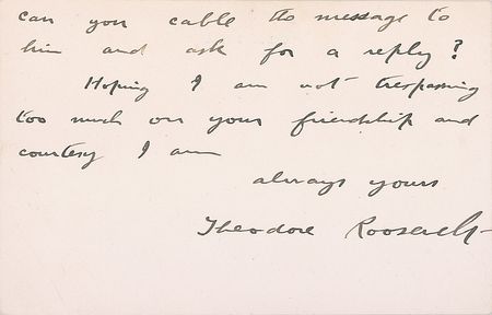 Lot #125 Theodore Roosevelt: The casualty lists are long delayed, comments the empathetic former president just months after the loss of his own soldier son - Image 2