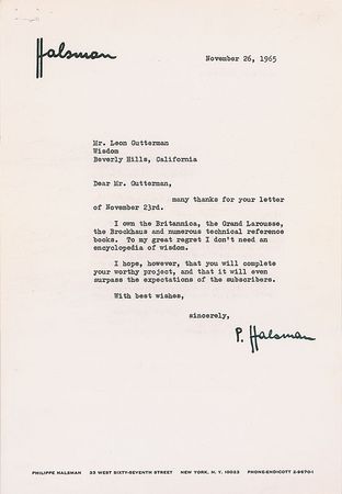 Lot #635 Philippe Halsman - Image 1