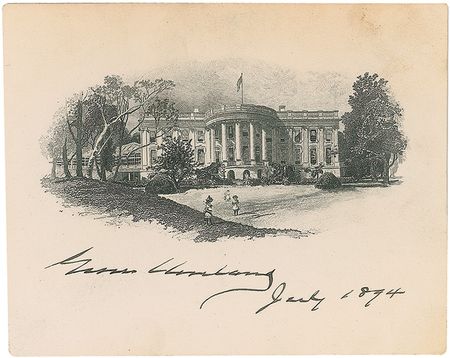 Lot #19 Grover Cleveland Engraving