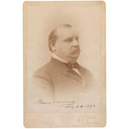 Lot #20 Grover Cleveland Signed Photograph