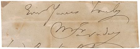 Lot #230 Michael Faraday Signature - Image 1
