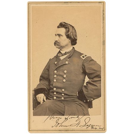 Lot #450 John A. Logan Signed Photograph - Image 1