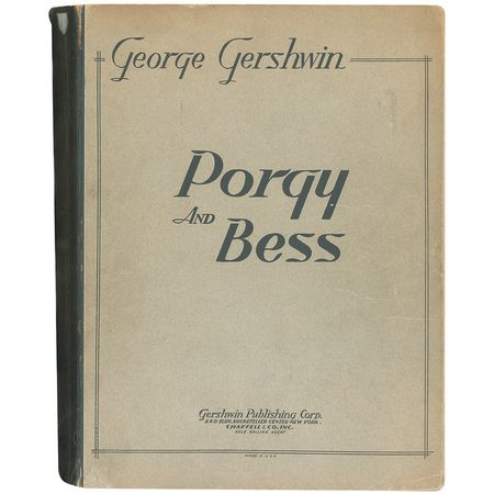 Lot #855 George Gershwin: Fantastic signed Porgy and Bess musical score - Image 2