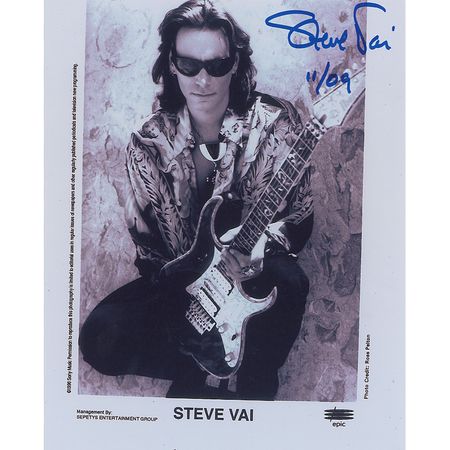 Lot #1060 Steve Vai Signed Photographs - Image 1