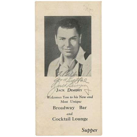 Lot #1448 Jack Dempsey Group Lot - Image 1