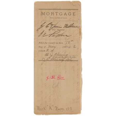 Lot #318 Isaac C. Parker: Scarce legal document from the ?Hanging Judge? - Image 2