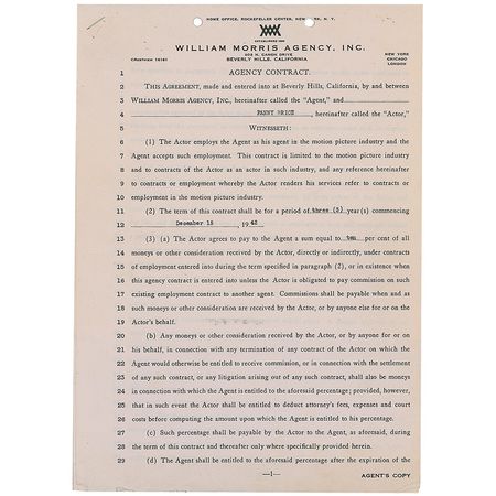Lot #1076 Fanny Brice Signed Document - Image 1