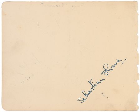 Lot #1365 Sebastian Shaw Signature - Image 1