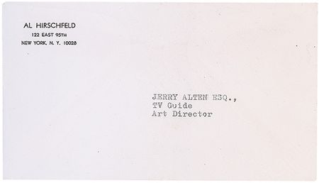 Lot #643 Al Hirschfeld: Hirschfeld defends his style: ?My tiny gifts, if any, have concentrated on character, personality, and other mysterious, indefinable, flashes of insight? - Image 2