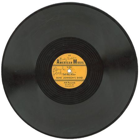 Lot #1022 Willie ‘Bunk’ Johnson and Band Record - Image 2