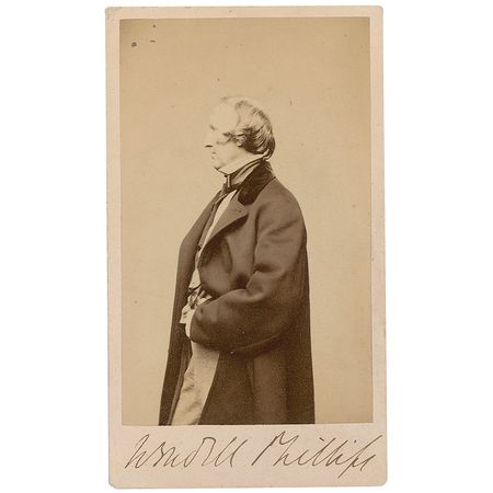 Lot #323 Wendell Phillips: “Liberty—at any rate, Union or no Union” - Image 1
