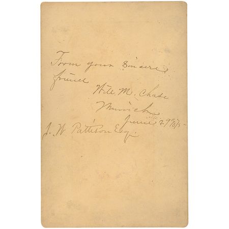 Lot #596 William Merritt Chase Signed Photograph - Image 2
