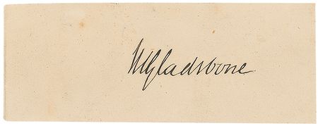 Lot #243 William Gladstone Signature - Image 1
