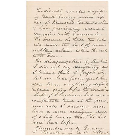 Lot #436 William B. Franklin: Franklin defends his actions in the field: ?The disaster was magnified by the presence of the train, but that presence was due to Banks or Lee or both? - Image 3