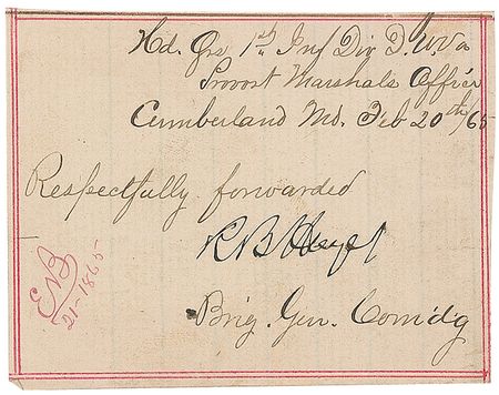 Lot #64 Rutherford B. Hayes Endorsement - Image 1