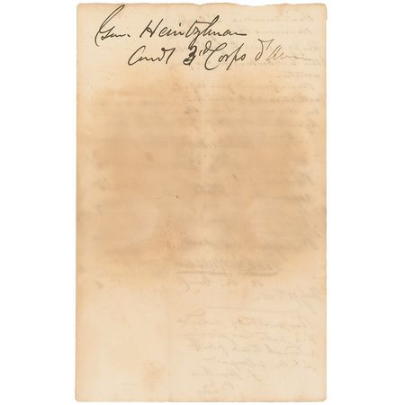 Lot #471 Fitz John Porter: Porter seeks to commend Sickles for his actions at Malvern Hill in the Seven Days Battle - Image 3