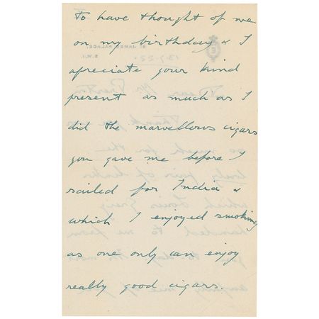 Lot #277 King Edward VIII Handwritten Letter Signed - Image 3