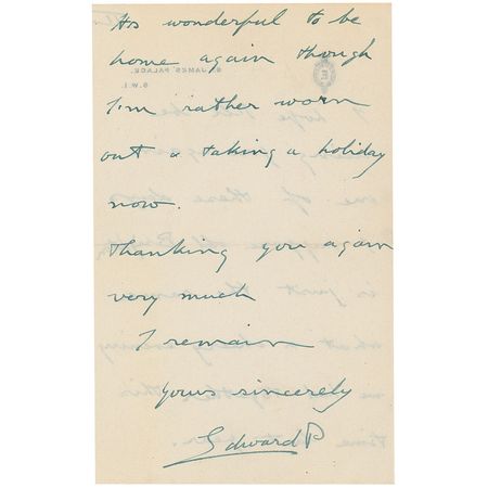 Lot #277 King Edward VIII Handwritten Letter Signed - Image 4
