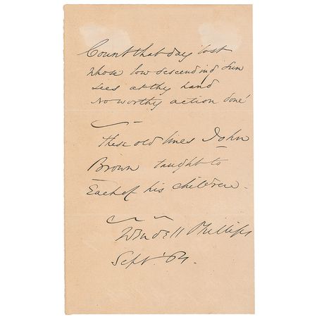 Lot #1866 Wendell Phillips - Image 1
